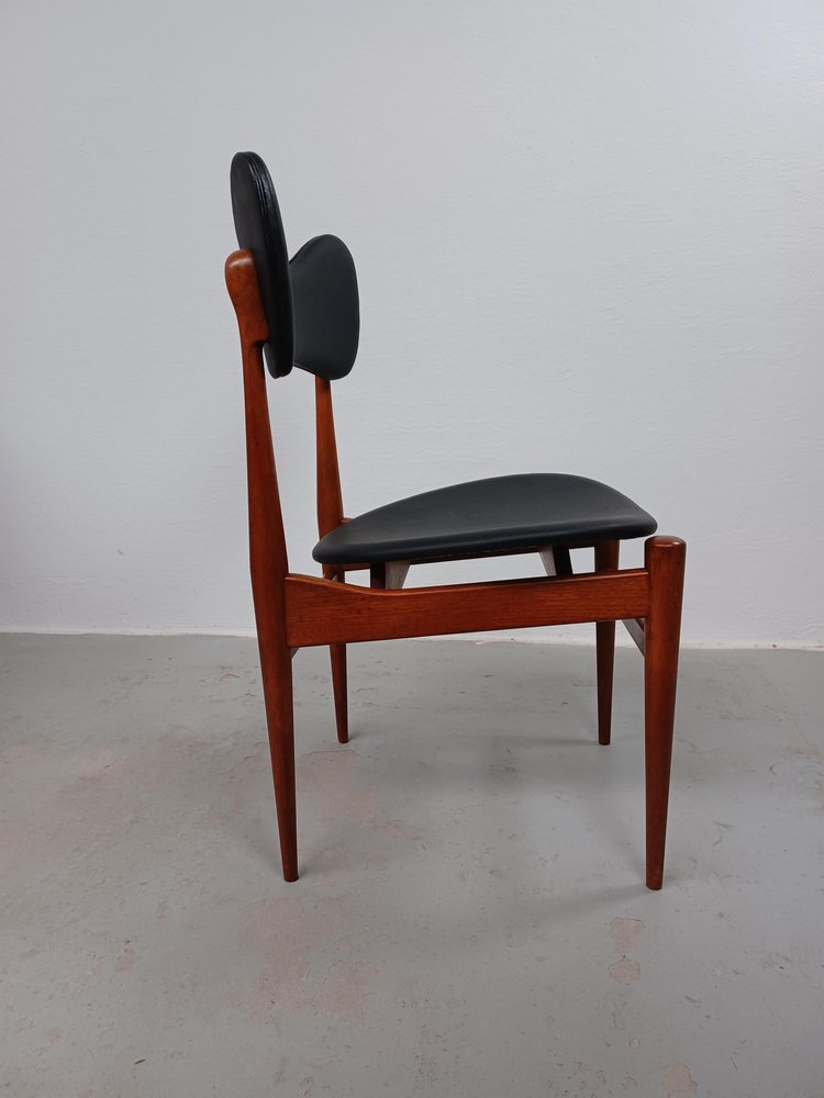 Restored Butterfly Teak Side Chair by Inge & Luciano Rubino attributed to Sorø Stolefabrik, 1960s