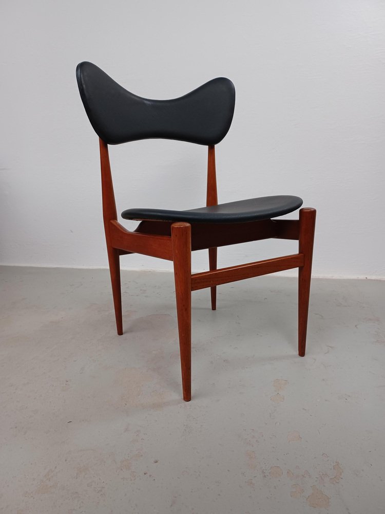 Restored Butterfly Teak Side Chair by Inge & Luciano Rubino attributed to Sorø Stolefabrik, 1960s