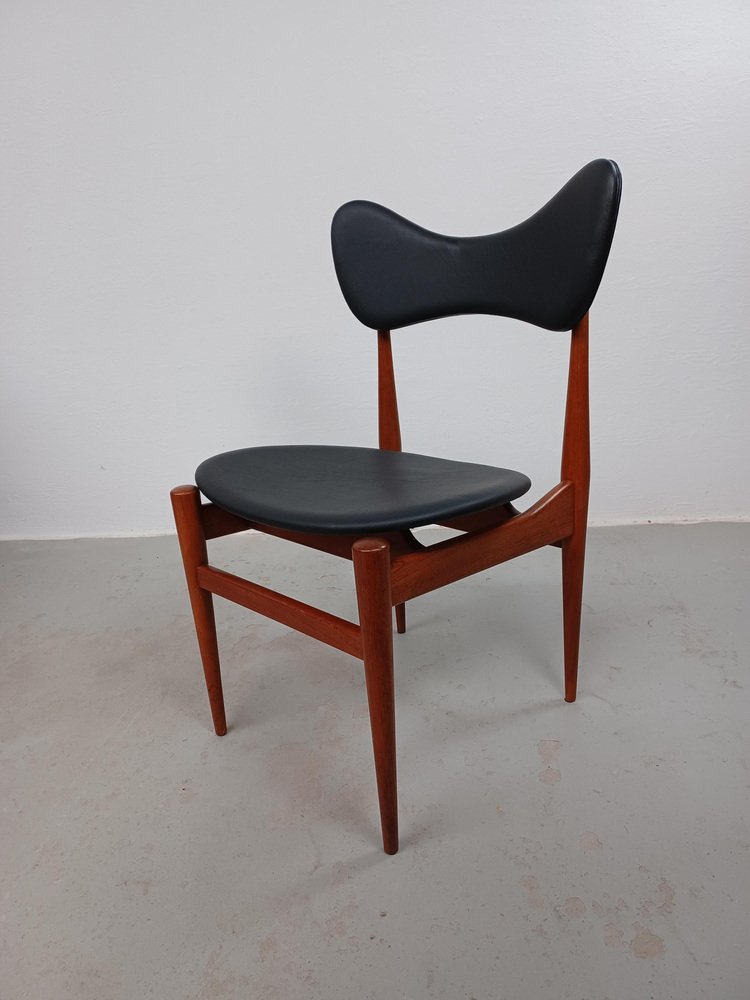 Restored Butterfly Teak Side Chair by Inge & Luciano Rubino attributed to Sorø Stolefabrik, 1960s