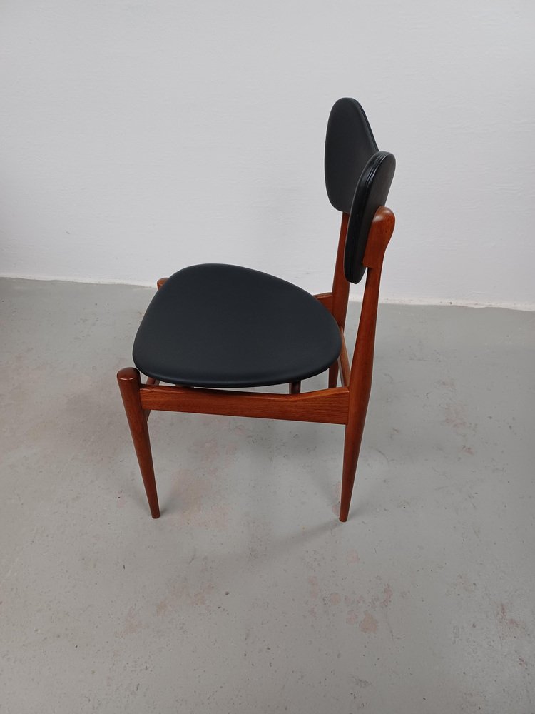 Restored Butterfly Teak Side Chair by Inge & Luciano Rubino attributed to Sorø Stolefabrik, 1960s