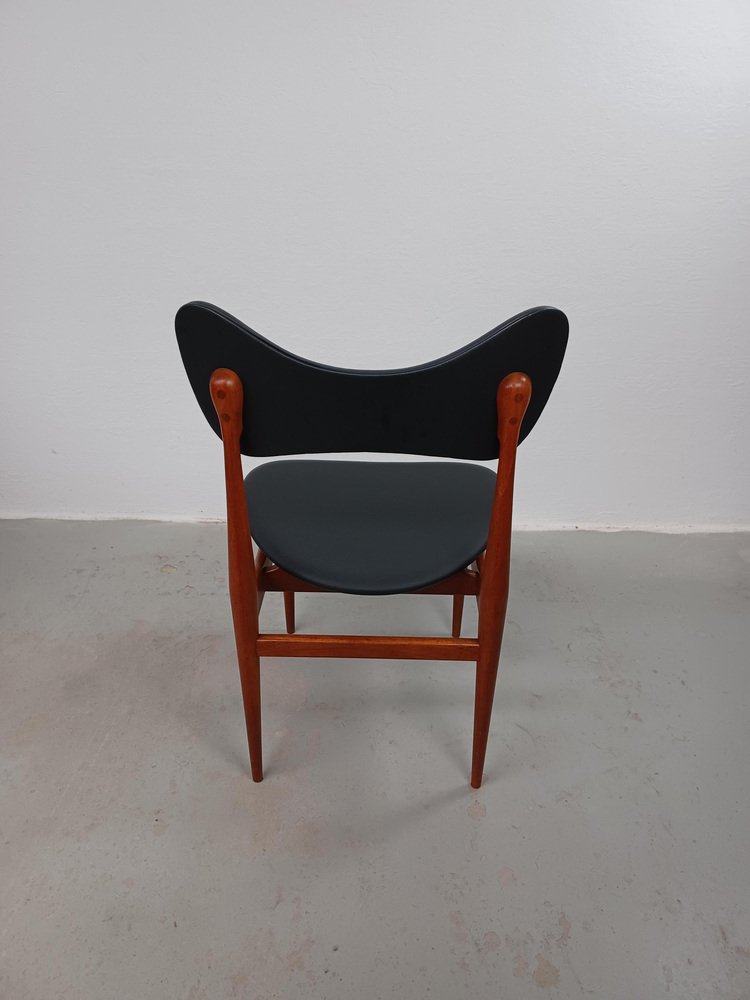 Restored Butterfly Teak Side Chair by Inge & Luciano Rubino attributed to Sorø Stolefabrik, 1960s