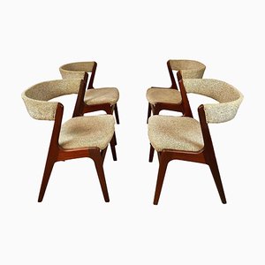 Restored Teak Dining Chairs by Kai Kristiansen, 1960s, Set of 4-VVO-1974054