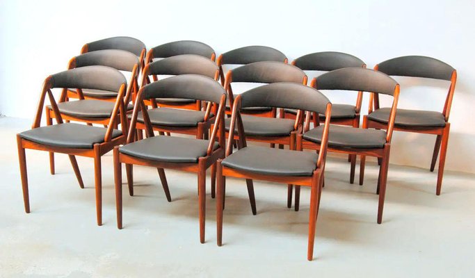 Restored Teak Dining Chairs by Kai Kristiansen for Andersen Møbelfabrik, 1960s, Set of 12-VVO-1973949