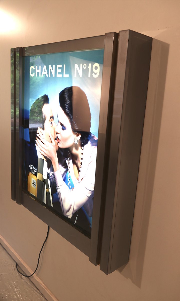 Retail Advertisement Display with Light by Chanel, 1980s