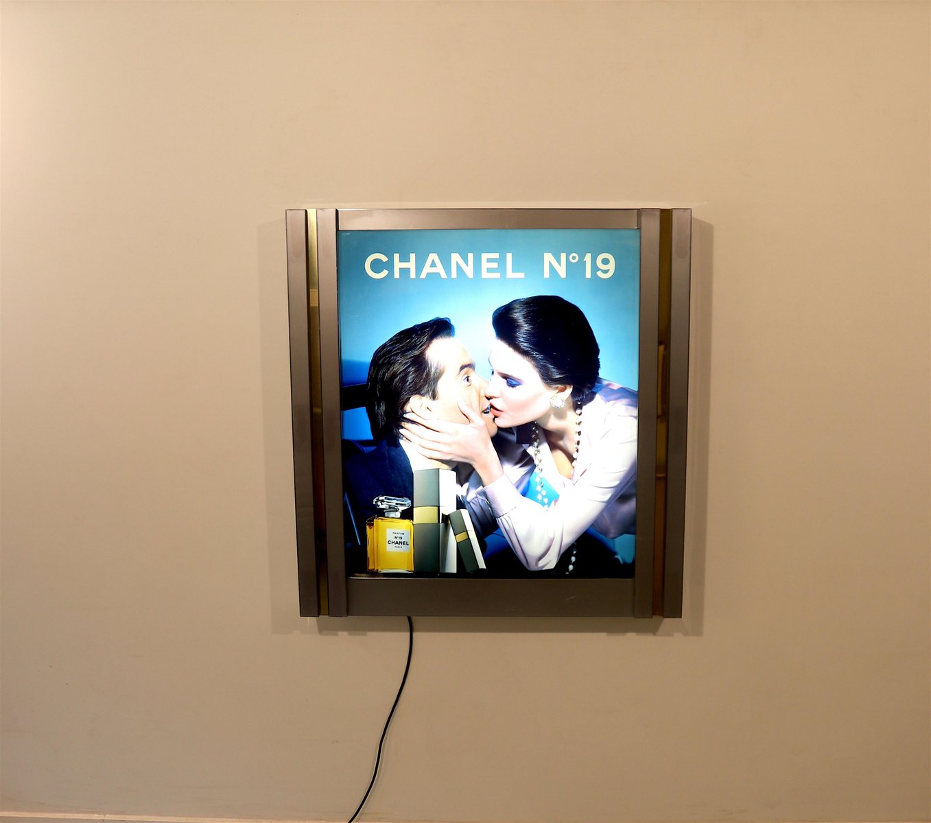 Retail Advertisement Display with Light by Chanel, 1980s