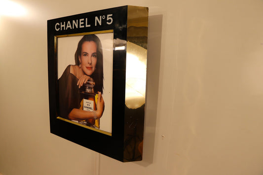 Retail Advertisement Display with Light for Chanel No. 5 by Chanel, 1980s