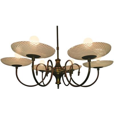 Reticello Chandelier from Venini, 1940s-WJT-1234805