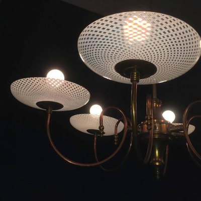 Reticello Chandelier from Venini, 1940s-WJT-1234805