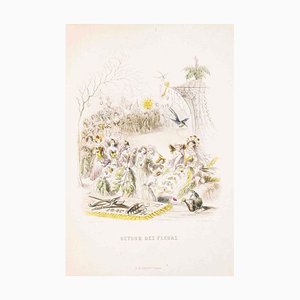 Retour des Fleurs - Les Fleurs Animées Vol. II - Litho by J.J. Grandville - 1847 1847-ZCI-757156