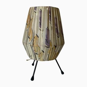 Retro Fabric Shade Tripod Table Lamp, 1950s-RDS-1196885