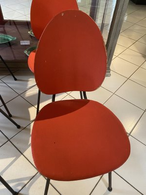 Retro Skai and Metal Chairs, Set of 6-TEP-1329894