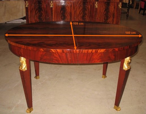 Return of Egypt Style Table in Mahogany-RVK-1105421