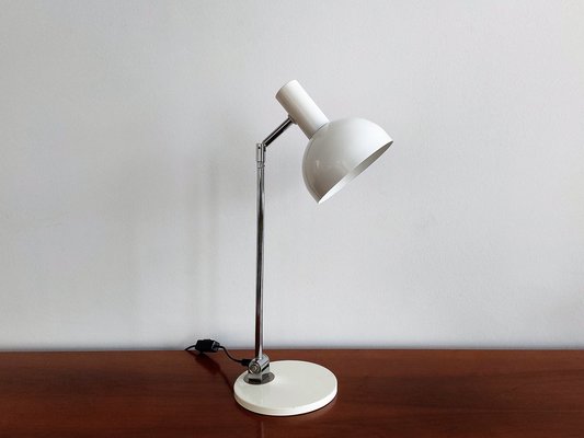 Reversible White Metal and Chrome Table Lamp, 1960s-NV-1311914