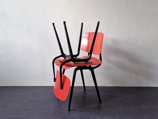 Revolt Chairs by Friso Kramer for Ahrend De Cirkel, the Netherlands, 1956, Set of 6-NV-1421356