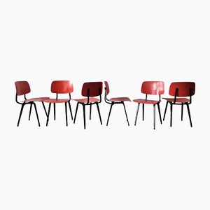 Revolt Chairs by Friso Kramer for Ahrend De Cirkel, the Netherlands, 1956, Set of 6-NV-1421356