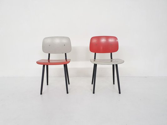 Revolt Dining Chairs by Friso Kramer for Ahrend De Cirkel, The Netherlands, 1950s, Set of 2-ZO-941484