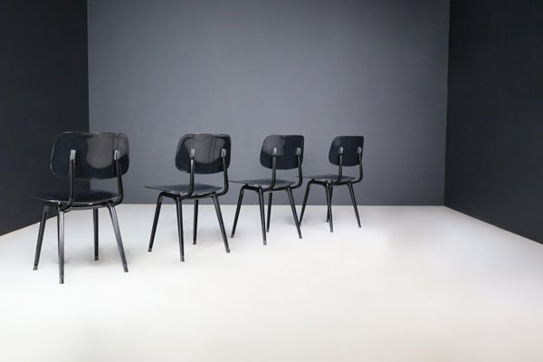 Revolt Dining Room Chairs Set/8 attributed to Friso Kramer, the Netherlands, 1960s, Set of 8-TRW-1803325