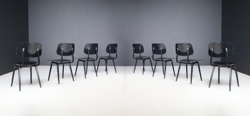 Revolt Dining Room Chairs Set/8 attributed to Friso Kramer, the Netherlands, 1960s, Set of 8-TRW-1803325