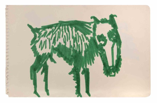 Reynold Arnould, Animal, Marker Drawing, 1970-ZCI-2025338