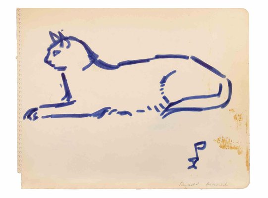 Reynold Arnould, Cat, Drawing, 1970-ZCI-1775762