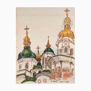 Reynold Arnould, Kiev, St. Sofia, 1970s, Drawing-ZCI-1781830