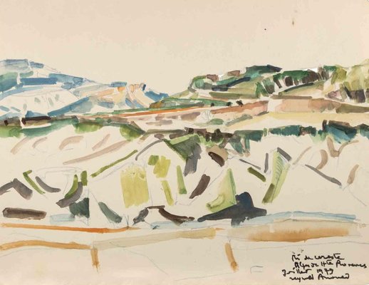 Reynold Arnould, Landscape, 1979, Drawing-ZCI-1781837