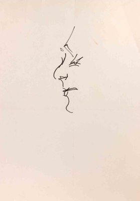 Reynold Arnould, Profile, 1970s, Drawing-ZCI-1781868