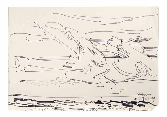 Reynold Arnould, Seascape, 1970s, Drawing-ZCI-1781851