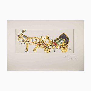 Reynold Arnould, Sicilian Cart, Drawing, 1970-ZCI-1775772