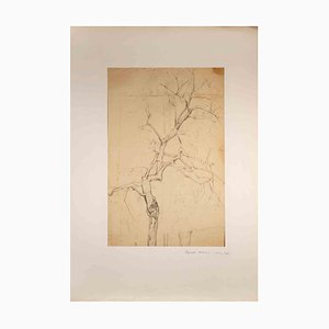 Reynold Arnould, Tree, Pencil Drawing, Mid-20th Century-ZCI-1788613