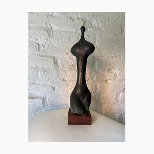 Rezo Khasia, Torso, 2020, Bronze & Wood Sculpture-CHG-2030427