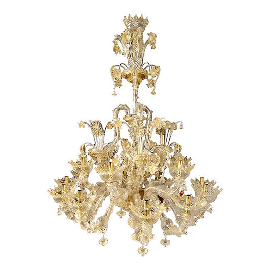 Rezzonico Chandelier in Murano Glass, 1950s