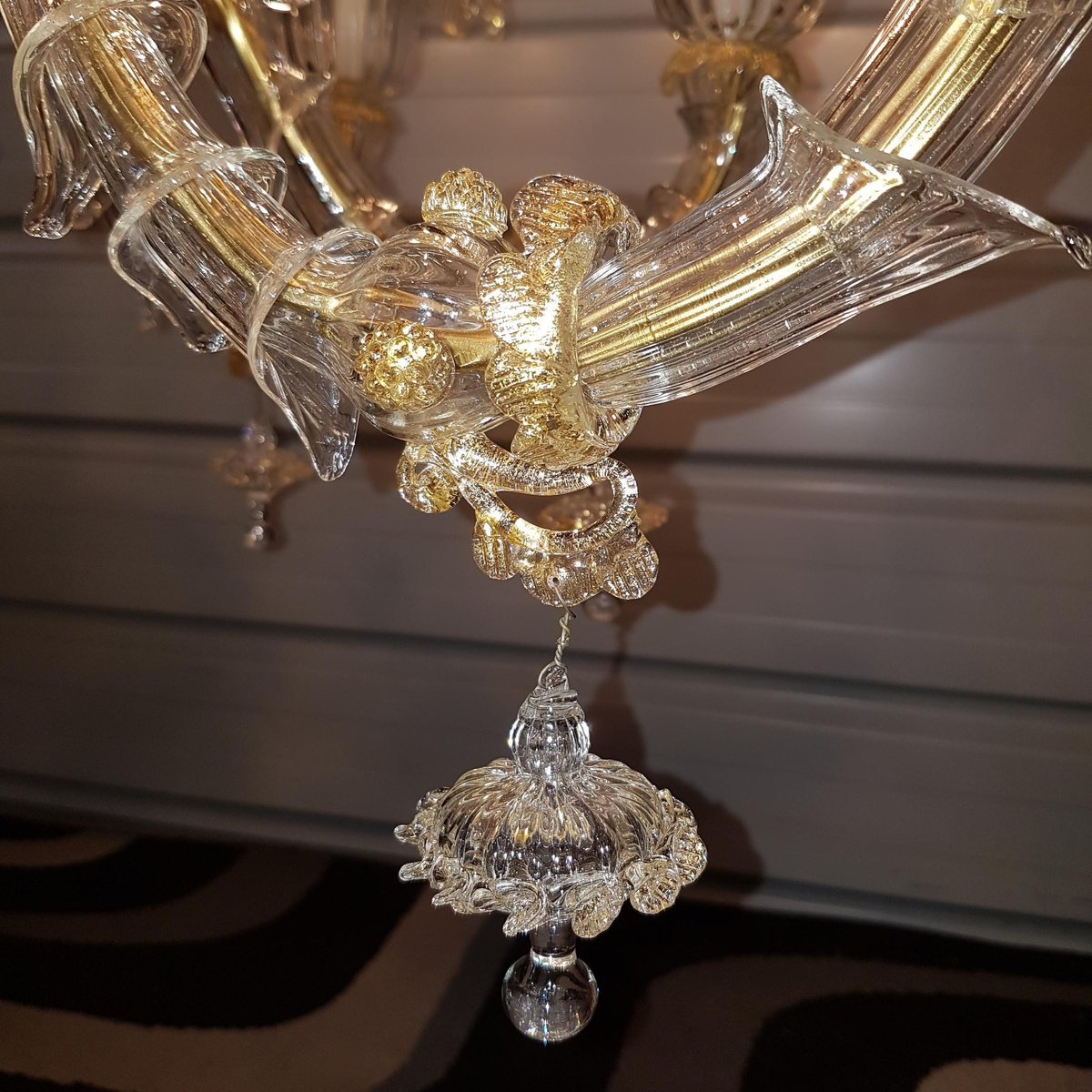 Rezzonico Chandelier with Eight Arms in Murano