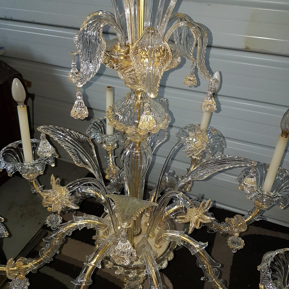 Rezzonico Chandelier with Eight Arms in Murano