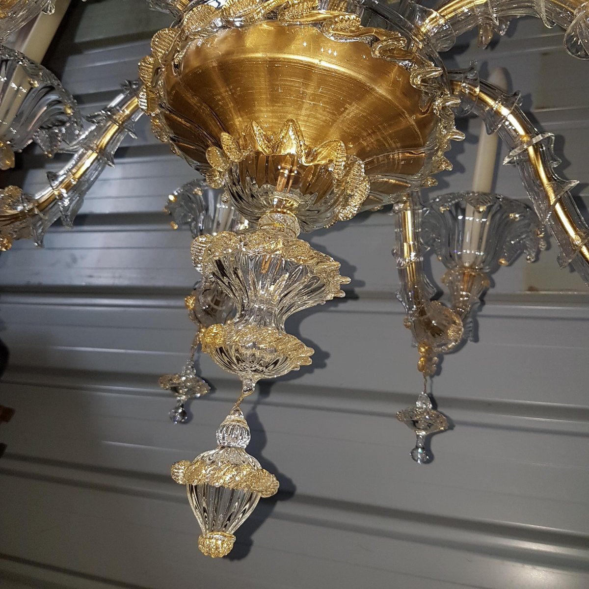 Rezzonico Chandelier with Eight Arms in Murano