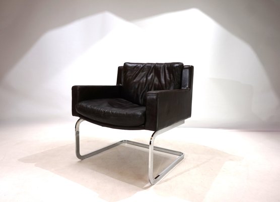 Rh201 Leather Armchair by Robert Haussmann for de Sede, 1960s-HUW-2028861