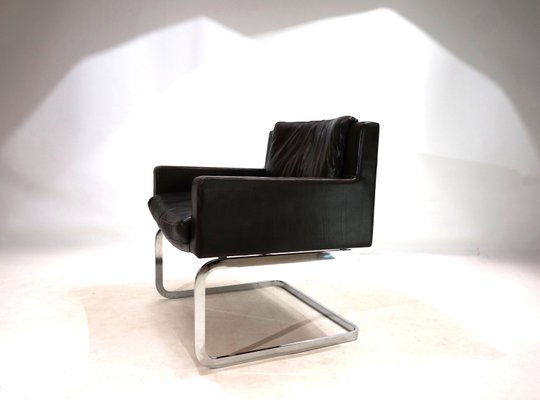 Rh201 Leather Armchair by Robert Haussmann for de Sede, 1960s-HUW-2028861