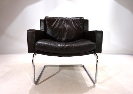 Rh201 Leather Armchair by Robert Haussmann for de Sede, 1960s-HUW-2028861