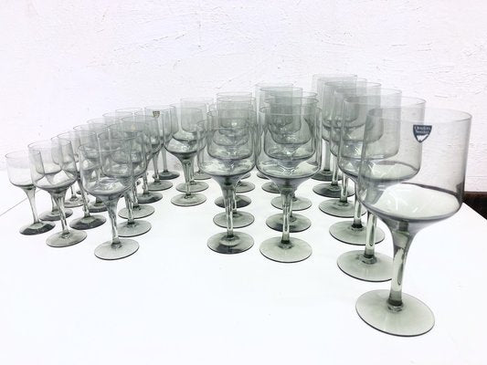 Rhapsody Wine and Shot Glasses by Sven Palmqvist for Orrefors, 1959, Set of 37-AET-1721654