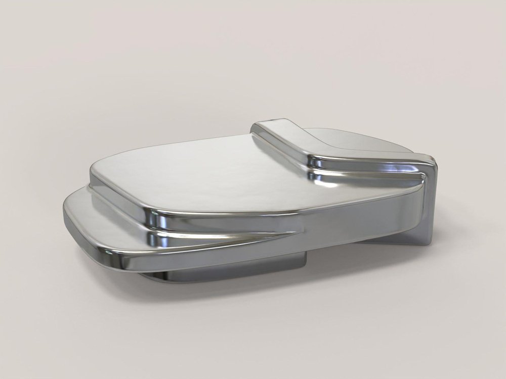 Rhodes Silver V1 Low Table by Edizione Limitata