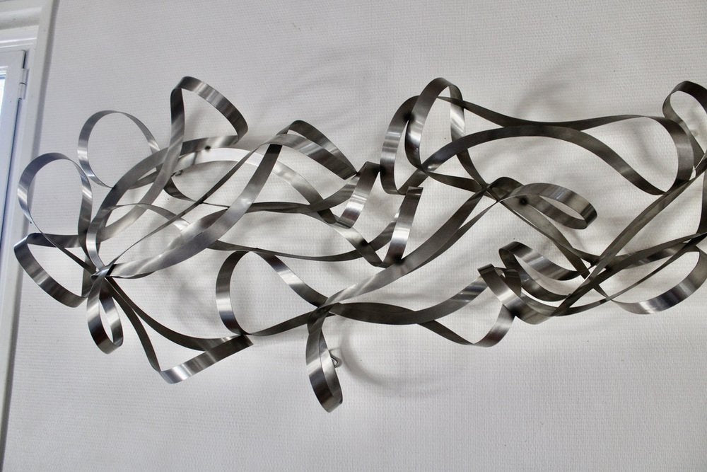 Ribbon Wall Sculpture by Curtis Jeré, 2000