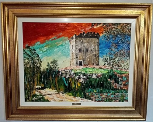 Ricard Noé, Historical Building, Oil on Canvas, Framed-SNX-1115962