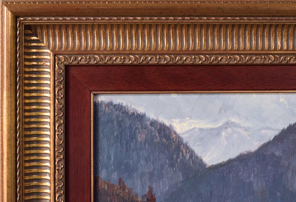 Ricard Tarrega Viladoms, Königssee Bavaria, 1976, Oil on Canvas, Framed-AOI-1123064