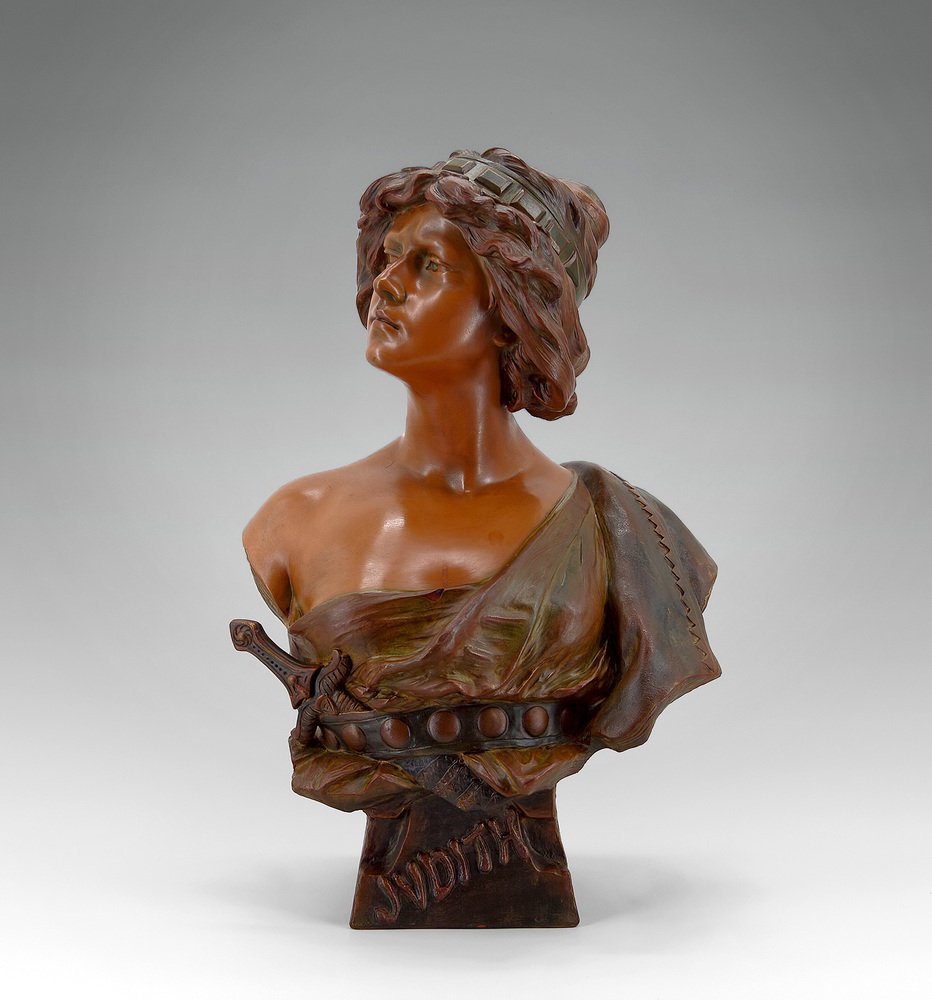 Ricardo Aurilli, Bust of Judith, 1900, Terracotta