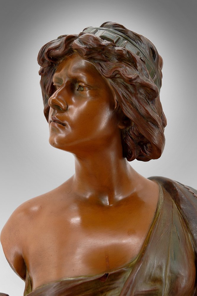 Ricardo Aurilli, Bust of Judith, 1900, Terracotta