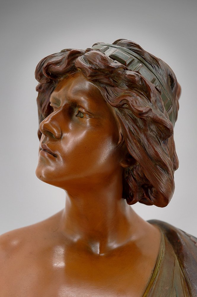 Ricardo Aurilli, Bust of Judith, 1900, Terracotta