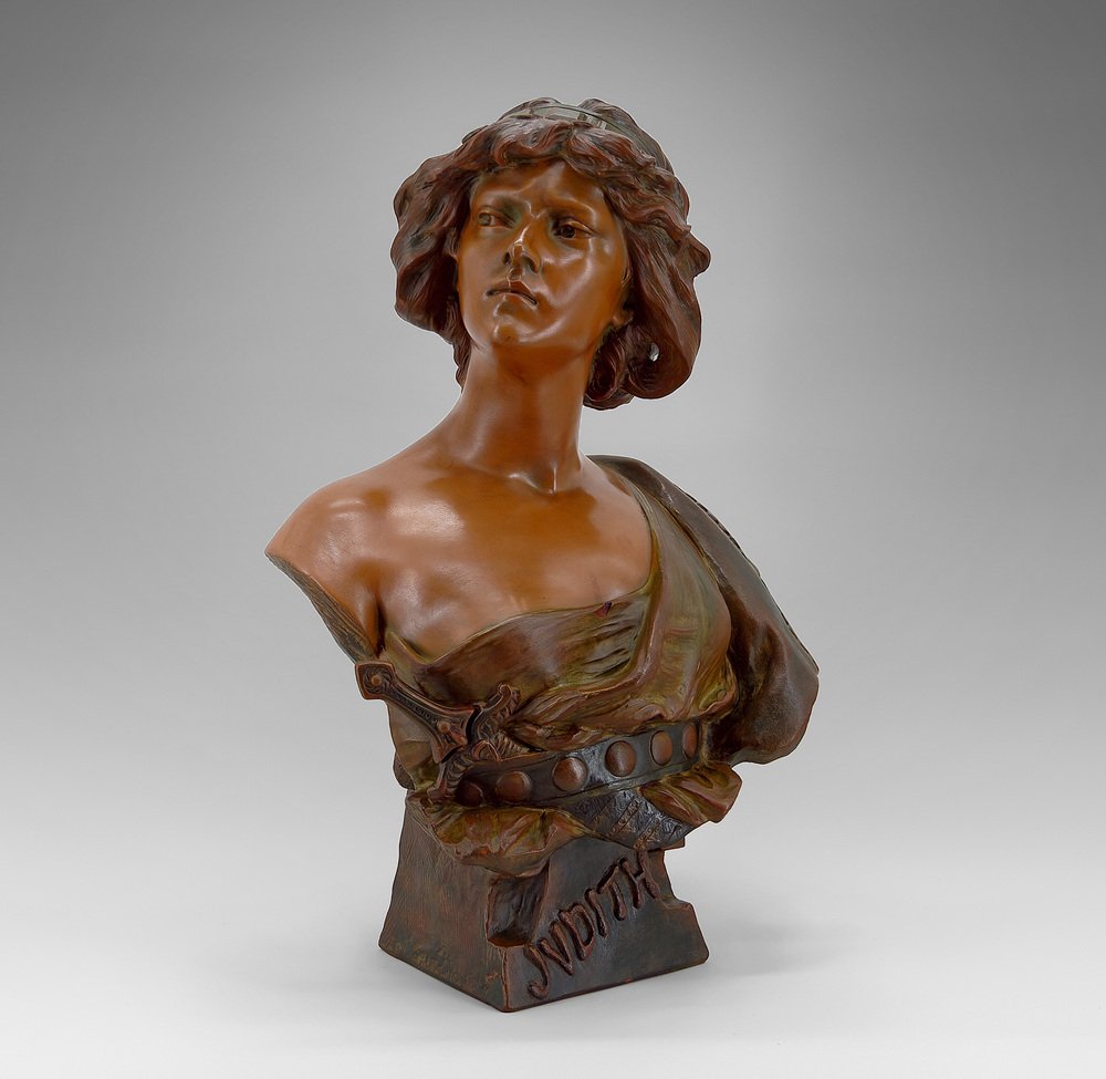 Ricardo Aurilli, Bust of Judith, 1900, Terracotta