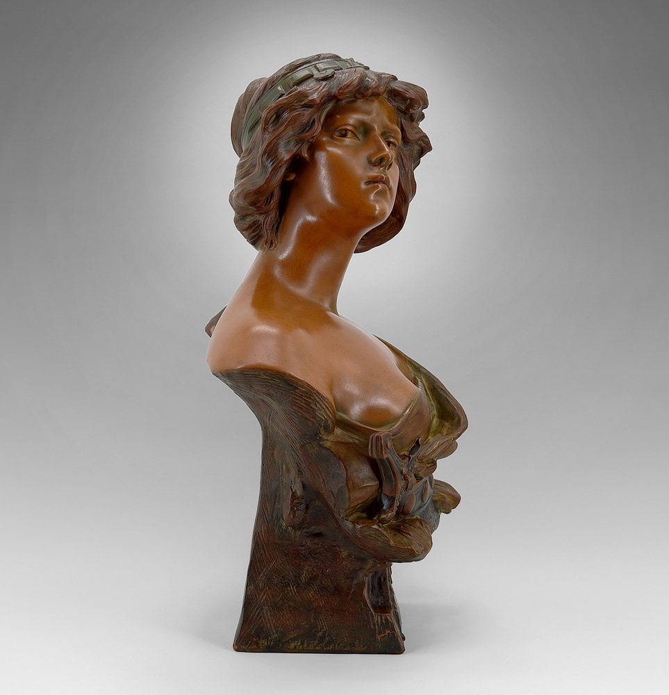 Ricardo Aurilli, Bust of Judith, 1900, Terracotta