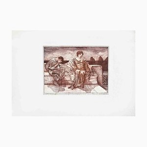 Riccardo Morena, The Kiss, 20th Century, Etching-ZCI-1781931