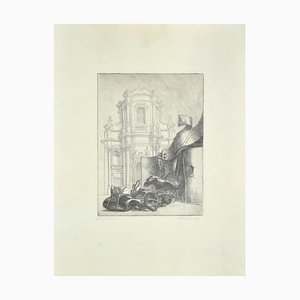 Riccardo Tommasi Ferroni - Baroque Rome - Original Etching by Riccardo Tommasi Ferroni - 1965-ZCI-806169